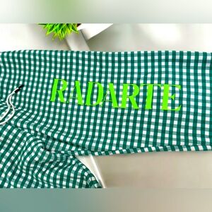Rodarte (sz L) - RADARTE (RAD) Green Gingham Sweatpants